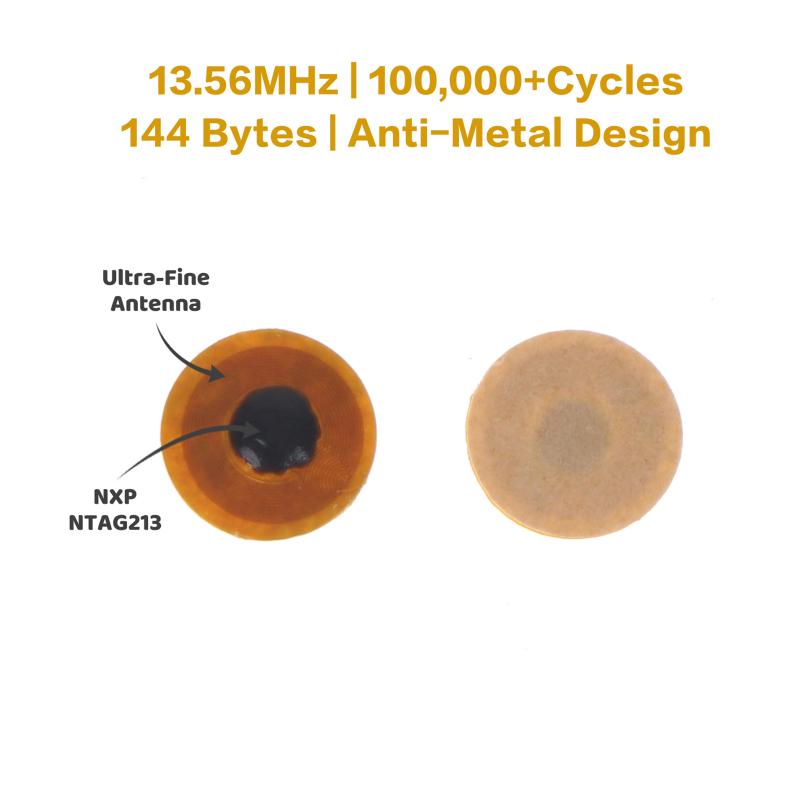 Nfc Tag Programmable - NXP NTAG213 NFC Tags Programmable 6MM