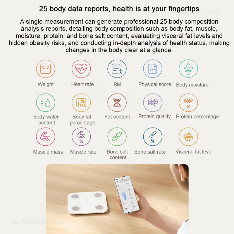 Mijia Body Fat Scale S400 Blue - Body Fat Scale Smart review and price