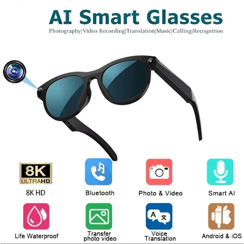 8KHD Smart AI Glasses Color Ch - Smart Glasses Ar review and price